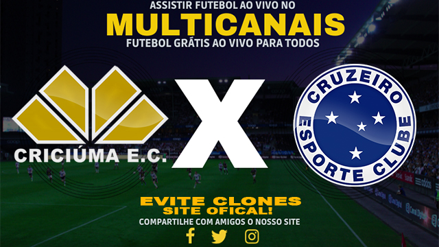 Assistir Criciúma x Cruzeiro AO VIVO Online 03/07/2024